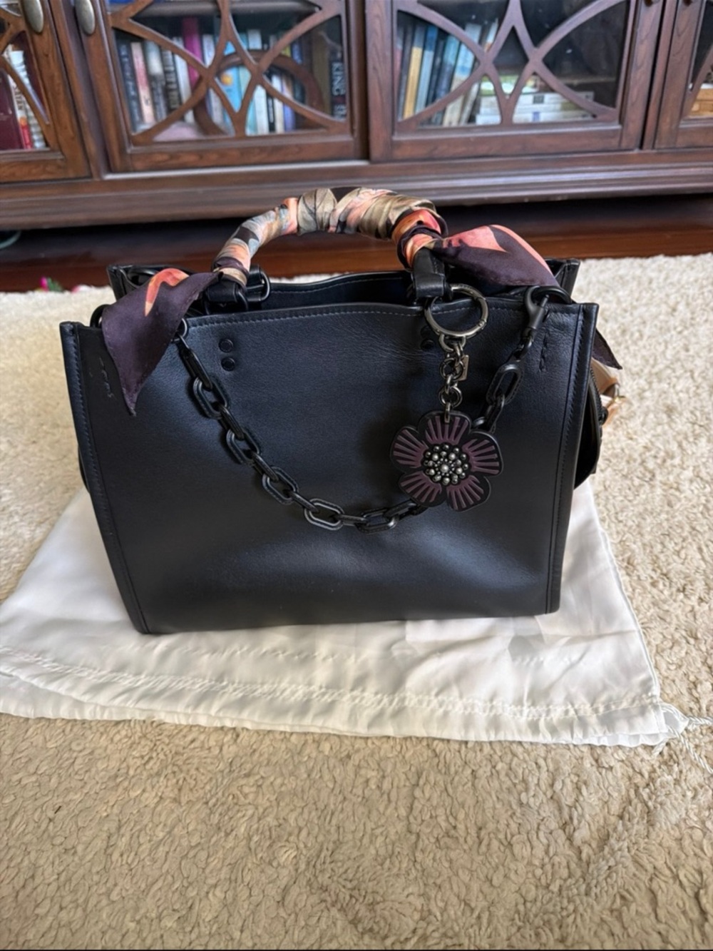 Coach Rogue 30 in Matte Black Rare HTF